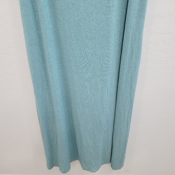 NWT Forgotten Grace Front Pleat Maxi Dress In Robin Egg Chambray Women's Size 3X - Picture 9 of 12